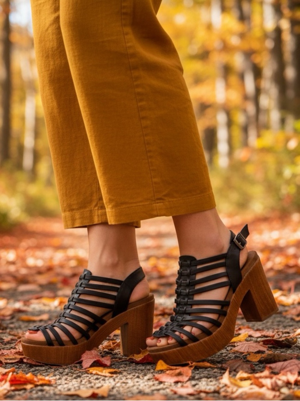 White Mountain Astonish Black Caged Platform 10